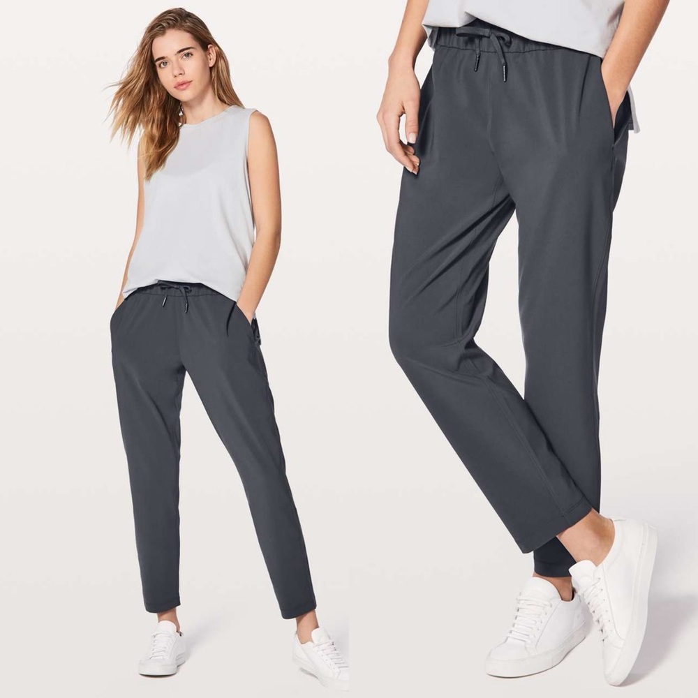 Lululemon On The Fly Pant *Woven 28" Blue Tied Womens Size 6